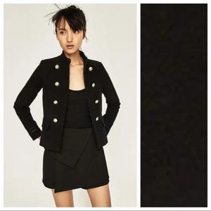 ZARA Velvet Military Style Jacket (XS)